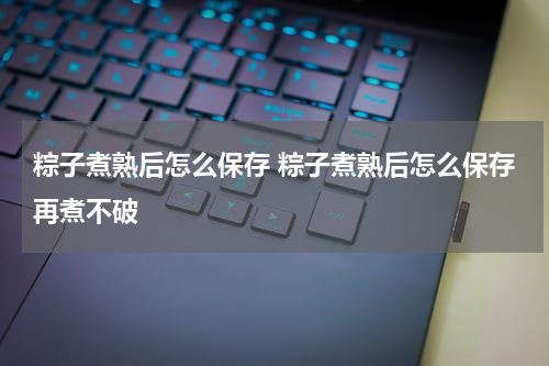 粽子煮熟后怎么保存 粽子煮熟后怎么保存再煮不破
