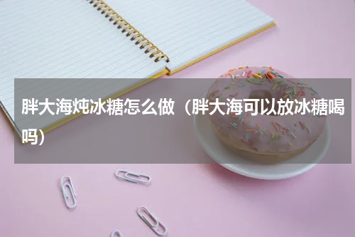 胖大海炖冰糖怎么做（胖大海可以放冰糖喝吗）