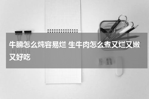 牛腩怎么炖容易烂 生牛肉怎么煮又烂又嫩又好吃