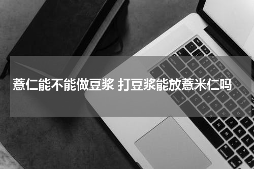 薏仁能不能做豆浆 打豆浆能放薏米仁吗