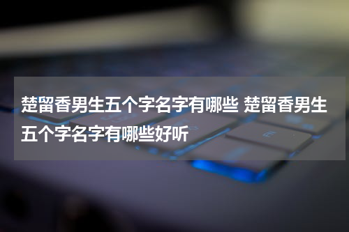 楚留香男生五个字名字有哪些 楚留香男生五个字名字有哪些好听