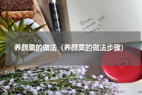 养颜羹的做法（养颜羹的做法步骤）